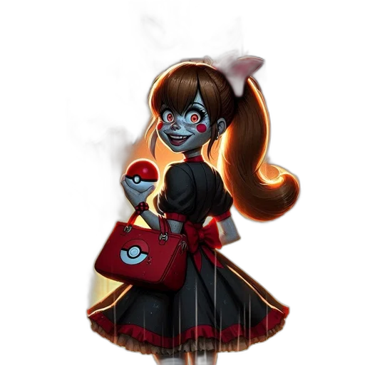 staff, dress, mask, concept art, fantasy art, pixel art, anime, dark transparent PNG cut-out