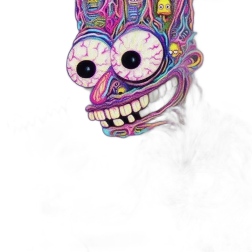 mask, creature, face, crown, 3d render, concept art, fantasy art, photorealistic transparent PNG cut-out