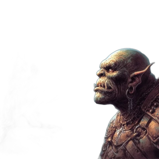 creature, face, concept art, fantasy art, photorealistic, 3d render, outer space, enchanted transparent PNG cut-out