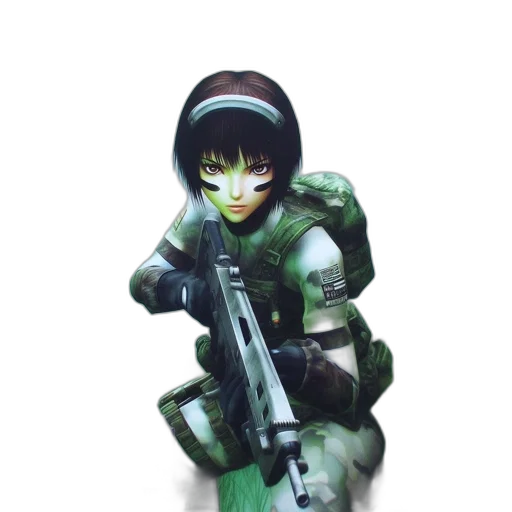 weapon, robot, staff, concept art, 3d render, cyberpunk, pixel art, outer space transparent PNG cut-out