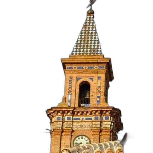 building, concept art, 3d render, photorealistic, pixel art, city street, detailed, clock transparent PNG cut-out