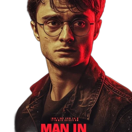jacket, face, comic book art, concept art, photorealistic, cyberpunk, film, poster transparent PNG cut-out