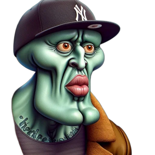 face, creature, photorealistic, concept art, 3d render, fantasy art, anthropomorphic, half-fish transparent PNG cut-out