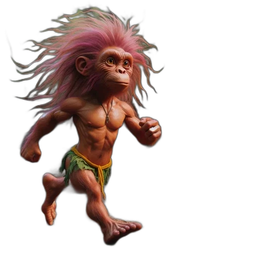 creature, animal, hair, concept art, fantasy art, photorealistic, 3d render, anthropomorphic transparent PNG cut-out
