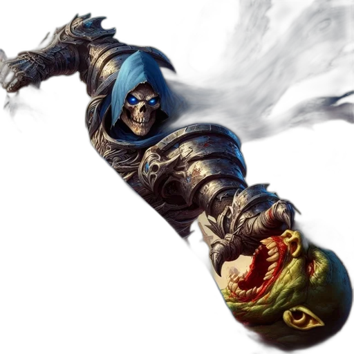 mask, weapon, sword, concept art, fantasy art, photorealistic, comic book art, intense transparent PNG cut-out