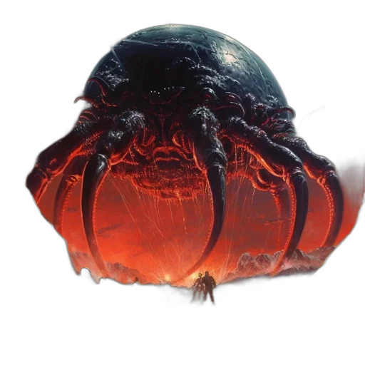 creature, hair, crown, mask, concept art, photorealistic, 3d render, outer space transparent PNG cut-out