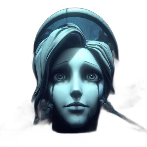 face, mask, staff, robot, concept art, fantasy art, photorealistic, comic book art transparent PNG cut-out
