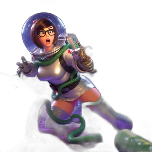 staff, robot, weapon, concept art, 3d render, fantasy art, comic book art, outer space transparent PNG cut-out
