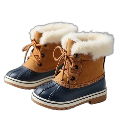 shoes, photorealistic, snow, new transparent PNG cut-out