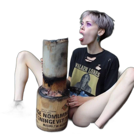 food, bottle, creature, furniture, concept art, 3d render, young, woman transparent PNG cut-out