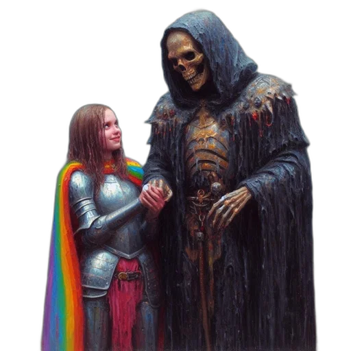 sword, creature, dress, jacket, concept art, fantasy art, comic book art, pixel art transparent PNG cut-out