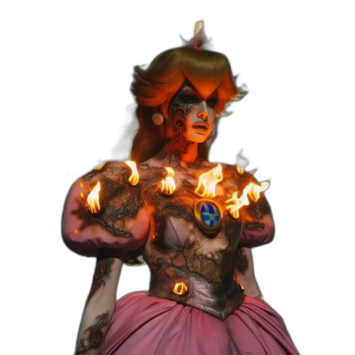 staff, jewelry, dress, mask, concept art, fantasy art, 3d render, comic book art transparent PNG cut-out