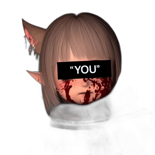 mask, face, hair, staff, 3d render, concept art, photorealistic, anime transparent PNG cut-out