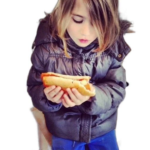 jacket, food, weapon, staff, photorealistic, child, black, coat transparent PNG cut-out