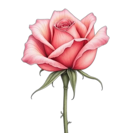 flower, crown, staff, jewelry, photorealistic, watercolor, oil painting, pencil sketch transparent PNG cut-out