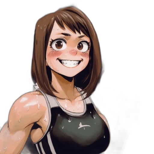 face, robot, creature, watercolor, anime, cartoon, concept art, monochrome transparent PNG cut-out