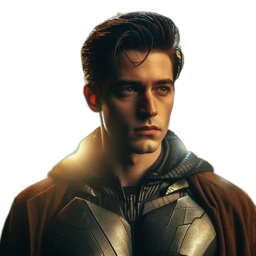jacket, face, dragon, hair, photorealistic, concept art, comic book art, close-up transparent PNG cut-out