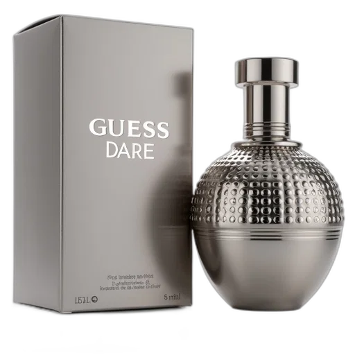 bottle, sleek, modern, perfume, metallic, finish, rounded, cap transparent PNG cut-out
