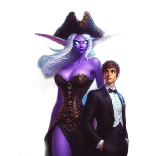 staff, dress, fantasy art, concept art, comic book art, pixel art, dark, blue transparent PNG cut-out