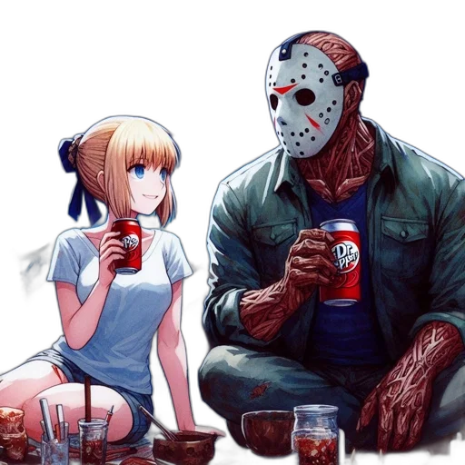 mask, face, robot, creature, comic book art, concept art, pixel art, anime transparent PNG cut-out