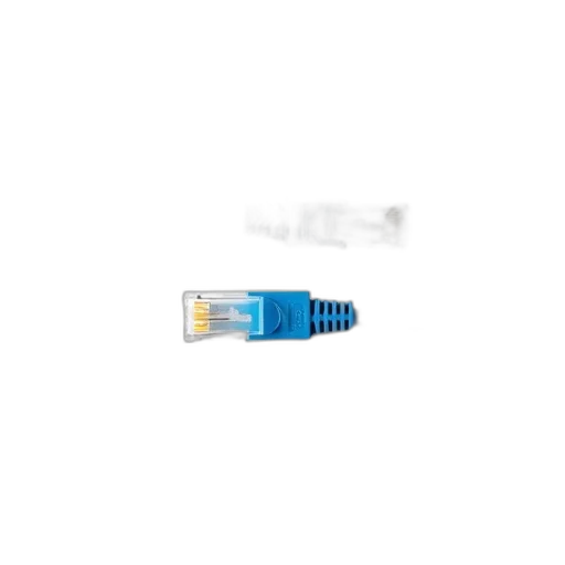 crown, 3d render, two, blue, ethernet, cables, lying, parallel transparent PNG cut-out