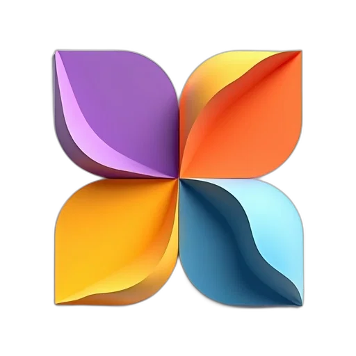 flower, crown, 3d render, colorful, second, image, collection, four transparent PNG cut-out