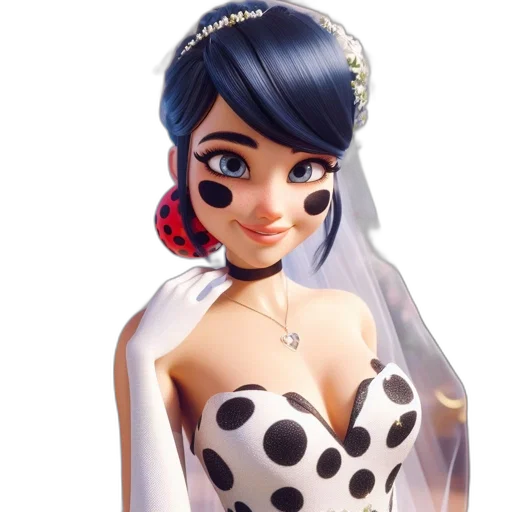 dress, jewelry, 3d render, concept art, cartoon, photorealistic, animated, bride transparent PNG cut-out