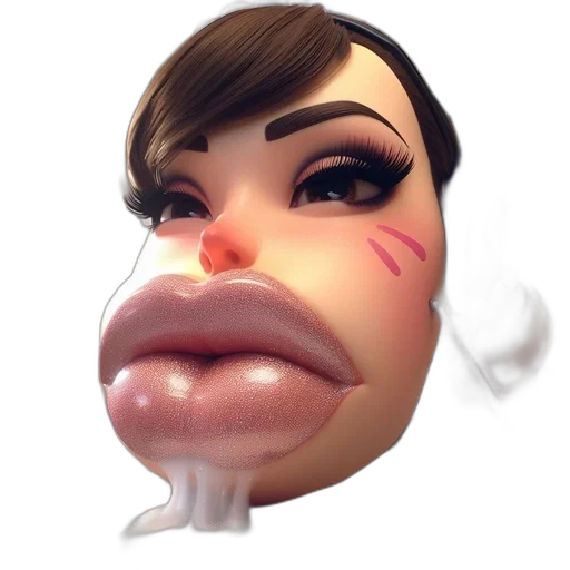 face, mask, creature, 3d render, photorealistic, concept art, cartoon, oversized transparent PNG cut-out