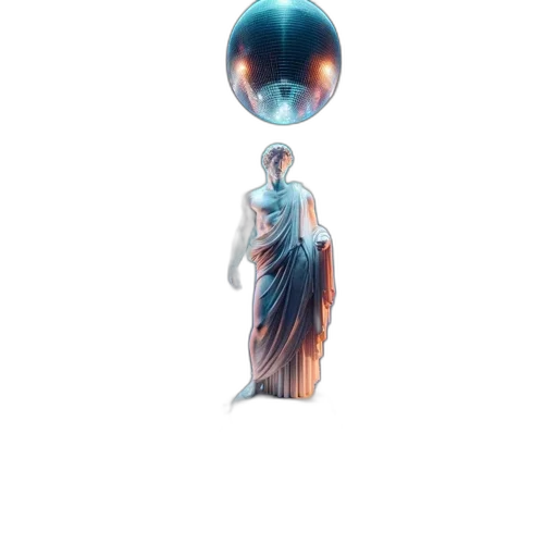 dress, jewelry, staff, umbrella, vaporwave, concept art, 3d render, fantasy art transparent PNG cut-out