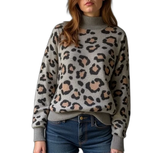 jacket, cheetae, leopard, sweater transparent PNG cut-out