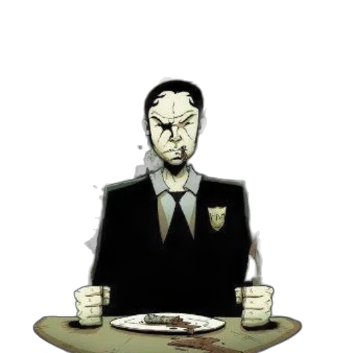 food, face, jacket, comic book art, concept art, cartoon, pixel art, comic transparent PNG cut-out