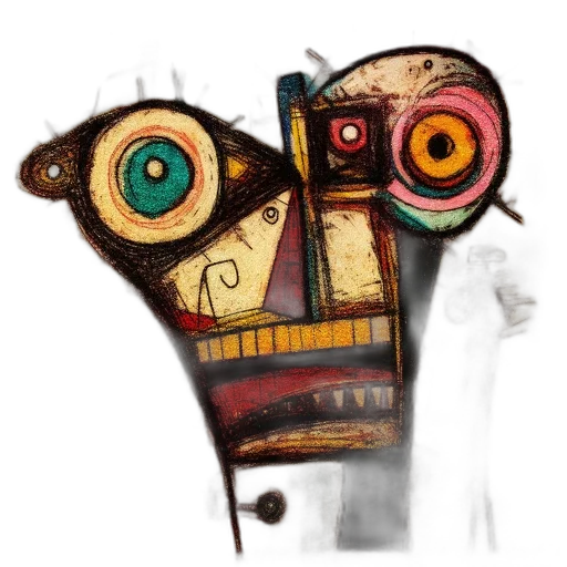 mask, face, robot, staff, concept art, fantasy art, 3d render, photorealistic transparent PNG cut-out