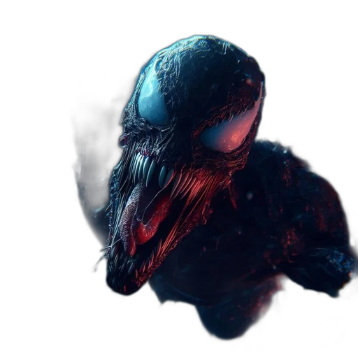 creature, mask, hair, face, concept art, 3d render, photorealistic, fantasy art transparent PNG cut-out