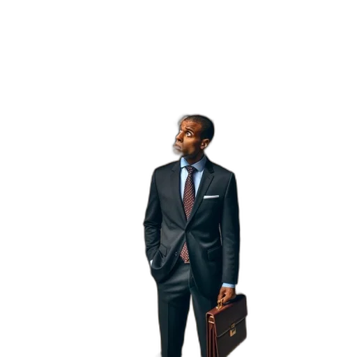 staff, jacket, umbrella, concept art, cartoon, photorealistic, pixel art, modern transparent PNG cut-out