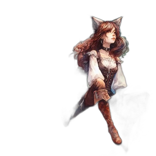 staff, dress, fantasy art, concept art, pixel art, watercolor, monochrome, earth tones transparent PNG cut-out