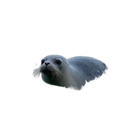 animal, creature, hair, face, 3d render, photorealistic, pixel art, vaporwave transparent PNG cut-out