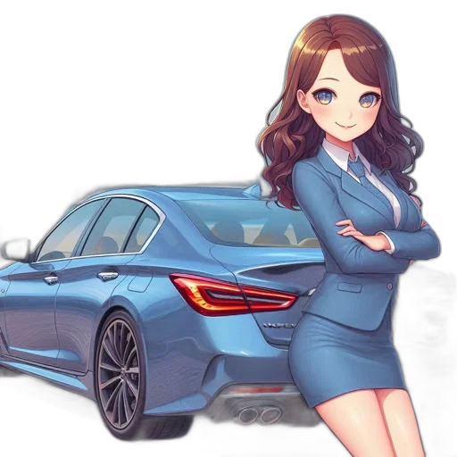 car, dress, staff, weapon, cartoon, anime, concept art, fantasy art transparent PNG cut-out