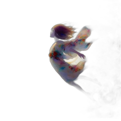 dragon, flower, creature, crown, 3d render, concept art, photorealistic, pixel art transparent PNG cut-out