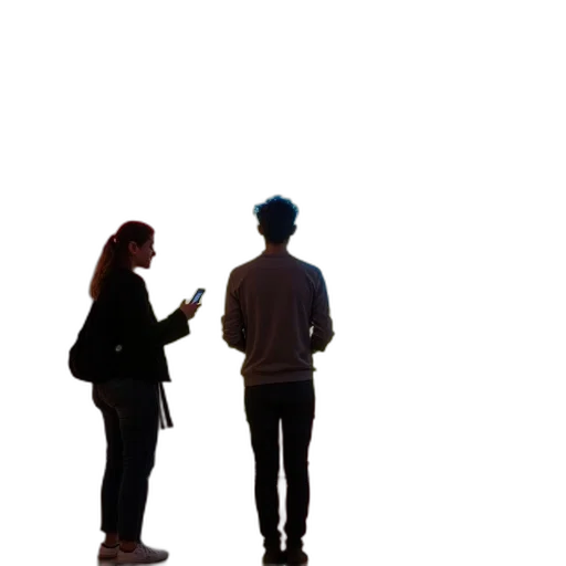 staff, jacket, robot, weapon, concept art, 3d render, neon lights, person transparent PNG cut-out