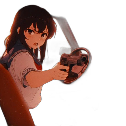 weapon, car, robot, sword, anime, concept art, cartoon, photorealistic transparent PNG cut-out