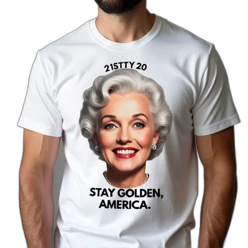 3d render, man, wearing, white, t-shirt, graphic, betty, face transparent PNG cut-out
