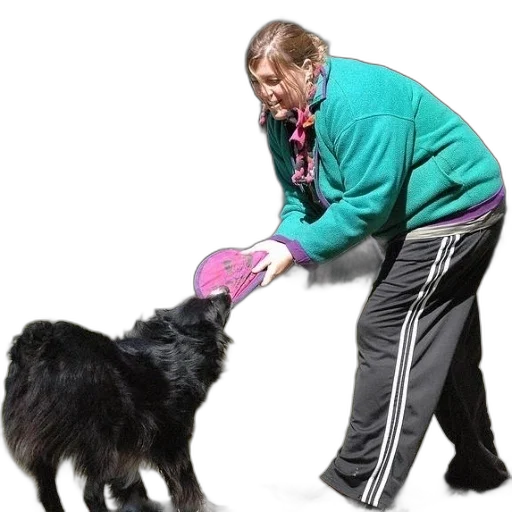 animal, staff, creature, jacket, woman, green, sweater, black transparent PNG cut-out