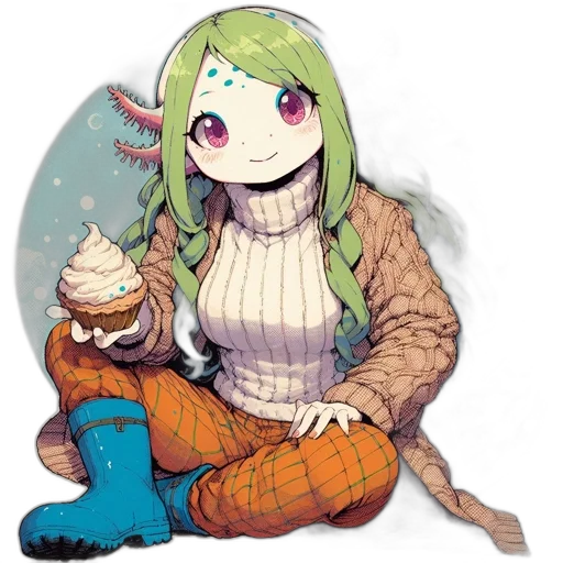 creature, dragon, staff, food, pixel art, fantasy art, anime, concept art transparent PNG cut-out