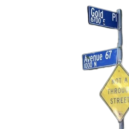 3d render, concept art, city street, street, signs, gold, place, avenue transparent PNG cut-out