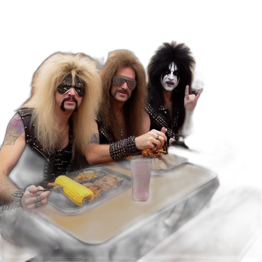food, hair, photorealistic, concept art, three, people, wearing, rock transparent PNG cut-out