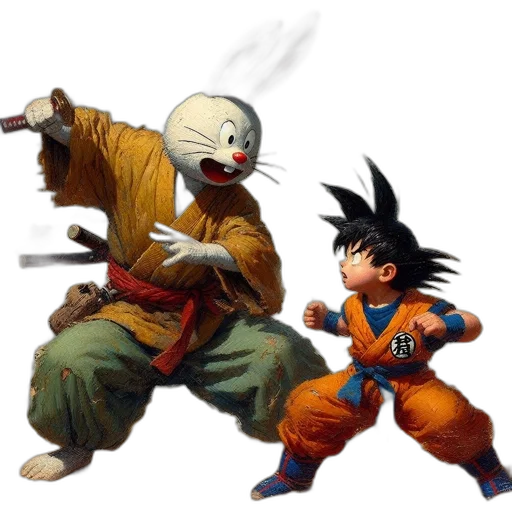 concept art, comic book art, pixel art, fantasy art, fire, two, characters, engage transparent PNG cut-out