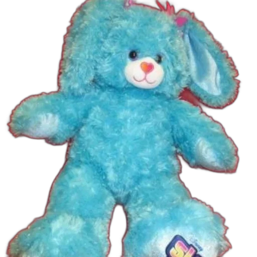staff, creature, blue, stuffed, animal, pink, bow, ear transparent PNG cut-out