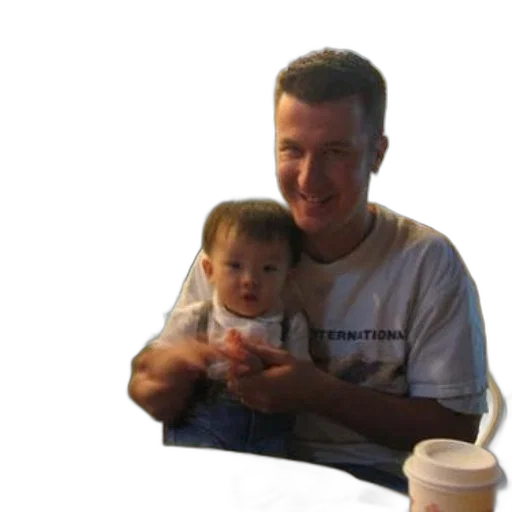 face, staff, creature, photorealistic, man, child, sit, table transparent PNG cut-out