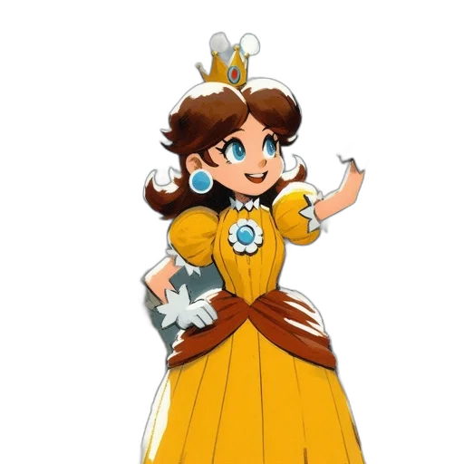 crown, dress, staff, jewelry, concept art, pixel art, cartoon, fantasy art transparent PNG cut-out