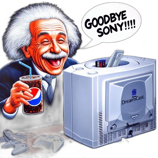 robot, cartoon, comic book art, concept art, albert, einstein, joyfully, sipping transparent PNG cut-out